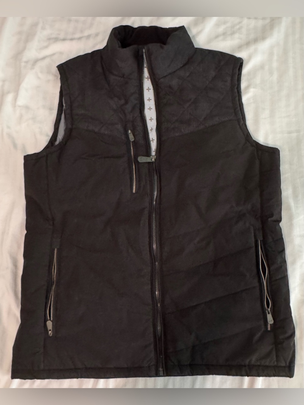 Alp N Rock Black Quilted Puffer Vest - Sleeveless Zip Front